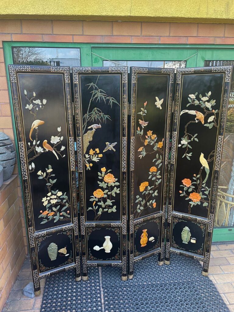 czarny parawan orientalny